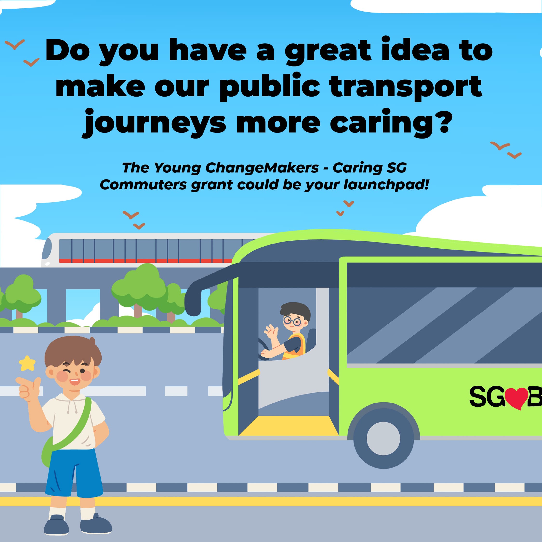 Young ChangeMakers Caring SG Commuters Grant KV